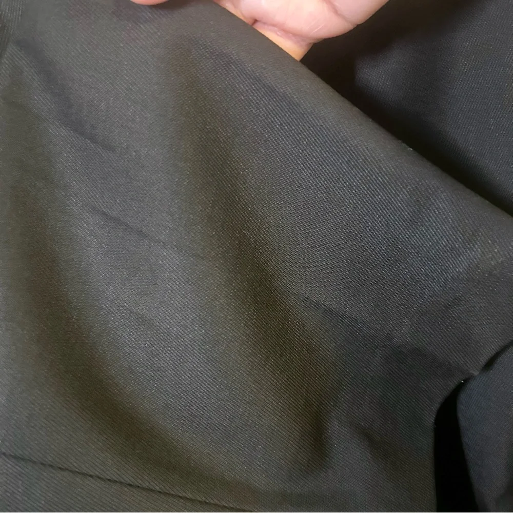 Everlane The Slim Wool Pant in Black size 10 high rise ankle length pleated - Picture 8 of 10